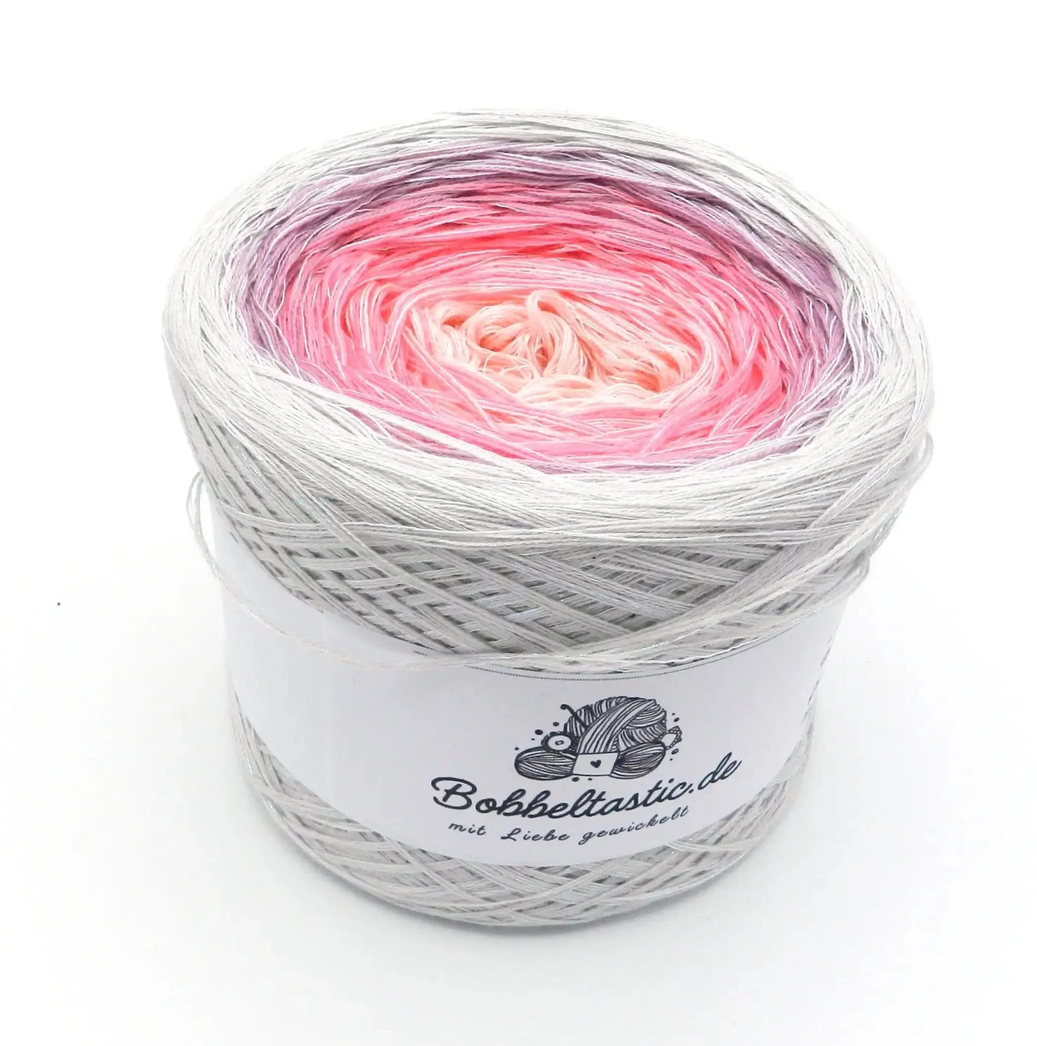 Bobbel Farbverlaufsgarn Pink Diamond 3-fädig 1,30Eur/100M Wolle Garn Bobbeltastic
